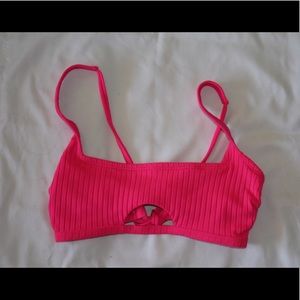 Pink Target swim top